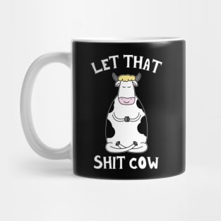 Funny Yoga Cow Meditating Pun Zen Meditation Mug